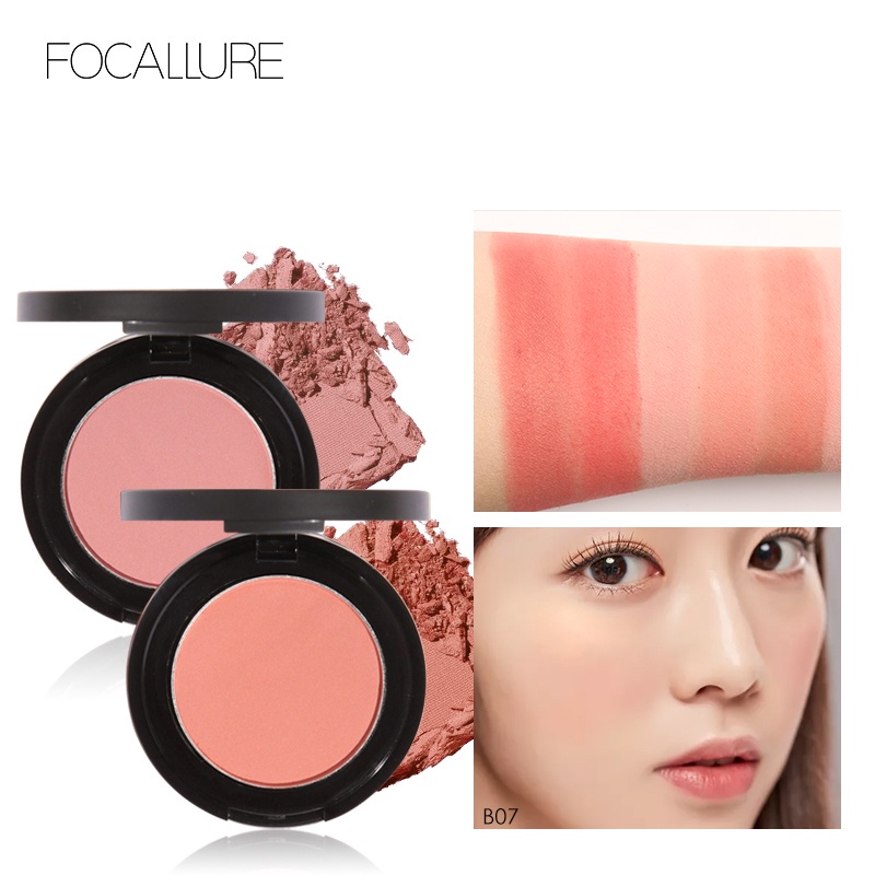 FOCALLURE Long Lasting Natural Blusher Face Cheek Blush Makeup