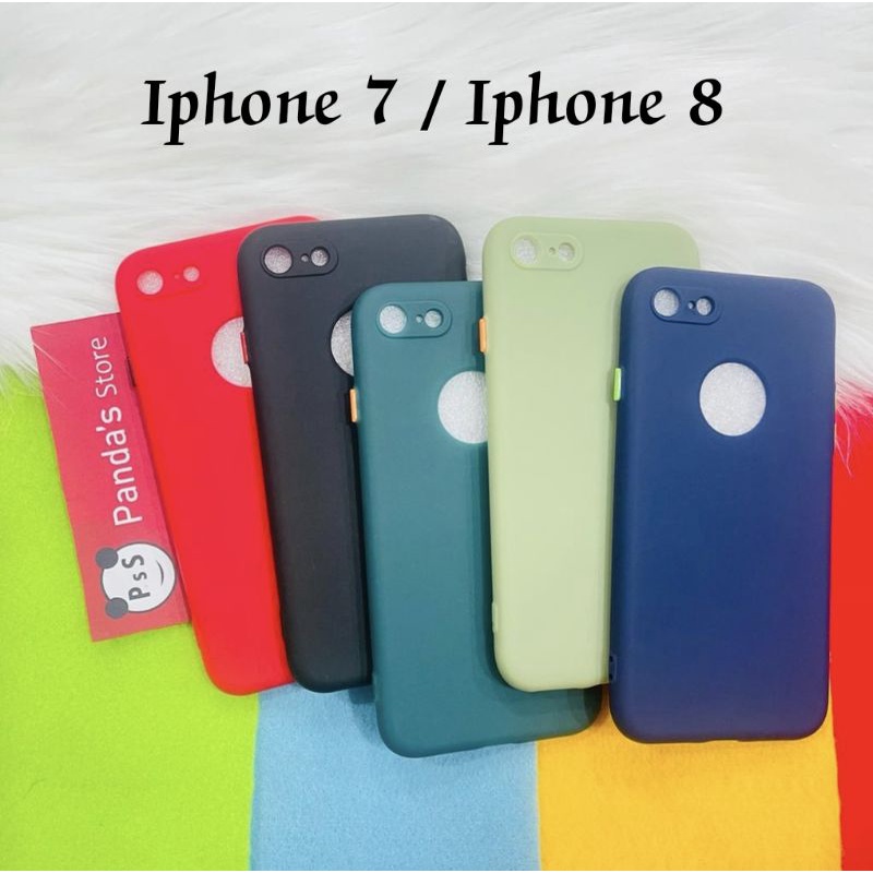 Case Iphone 6, 7, 7+, 8, 8+Babycase + Pelindung Kamera, Makaron Full Color (PsS)