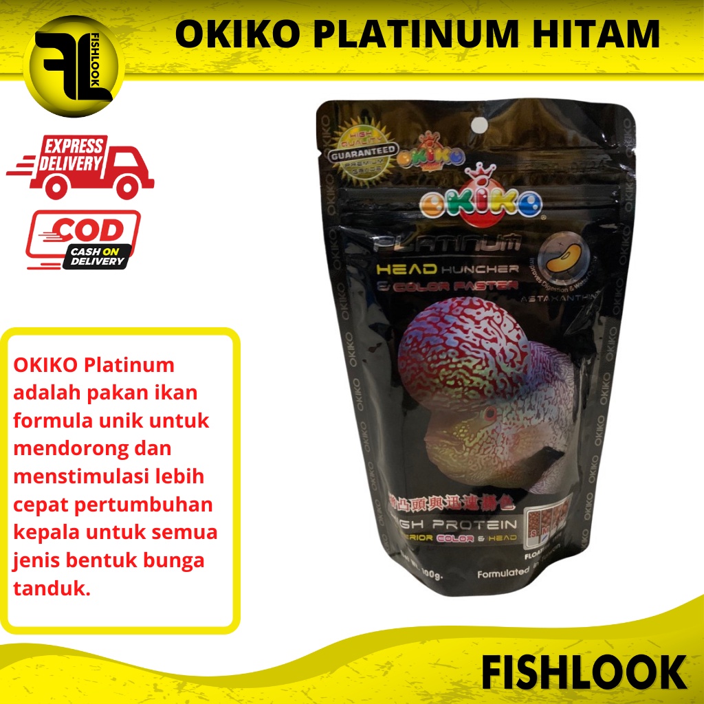 OKIKO PLATINUM HITAM Head Huncher 100 gr ORIGINAL