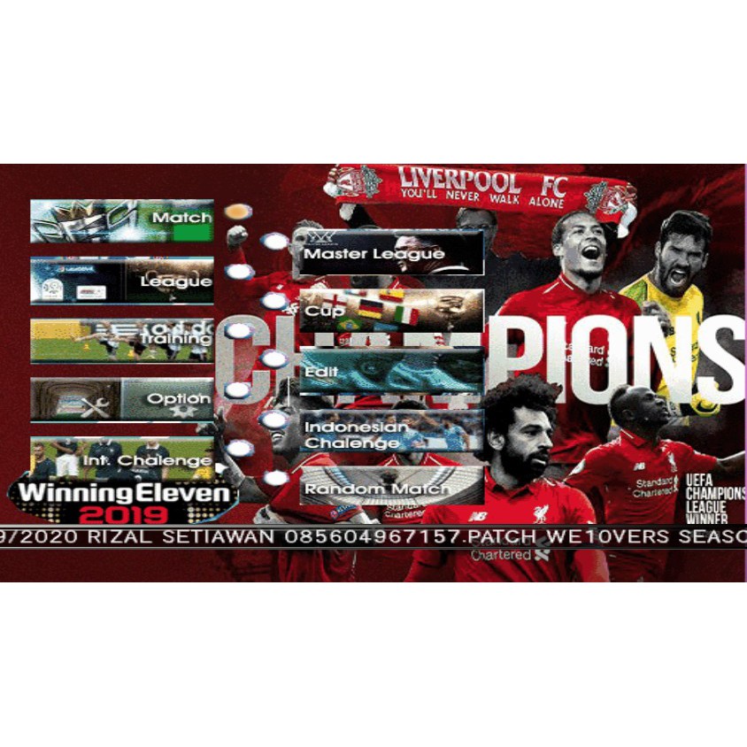 DVD PS2 Winning Eleven 2020 Transfer Winter DVD Burning Baru + Cangkang DVD