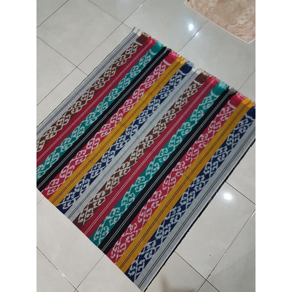 ETNIK Tenun Kalimantan Rainbow Kain Pelangi Blanket