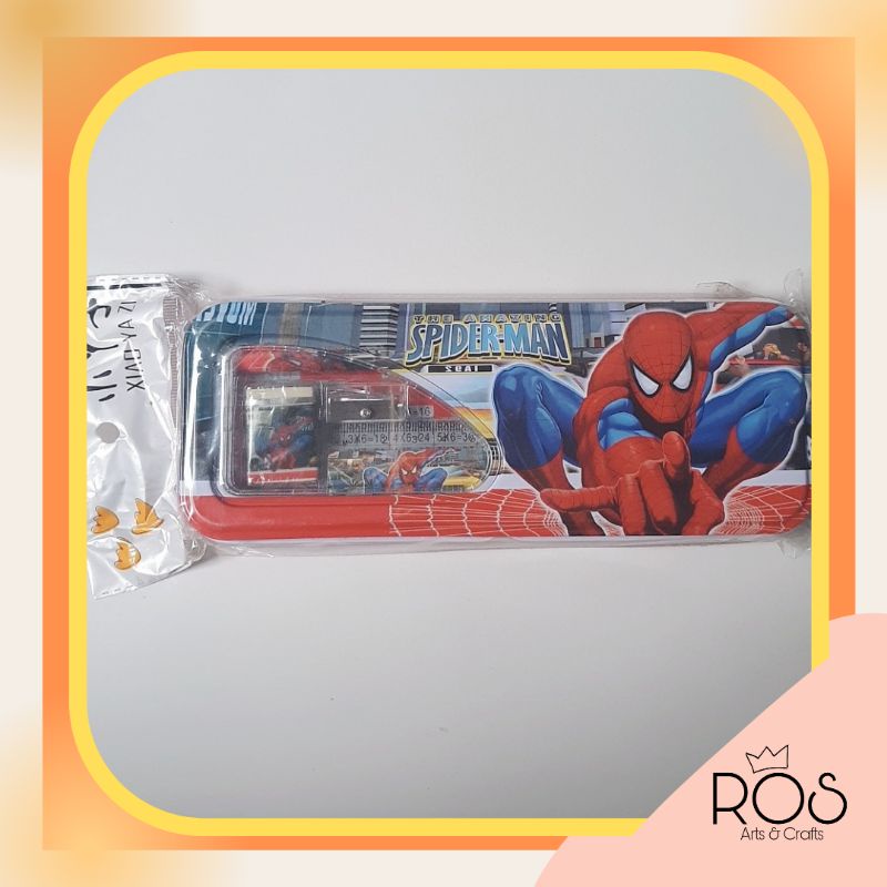 

Tempat pensil spiderman dan Mickey