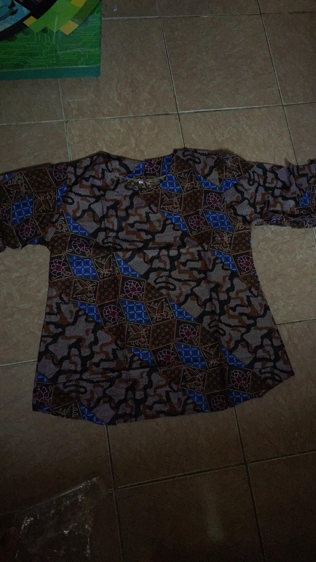Bswart Batik Hrb026 Kenongo Hem Pendek Padi Pekalongan M L Xl Batik
