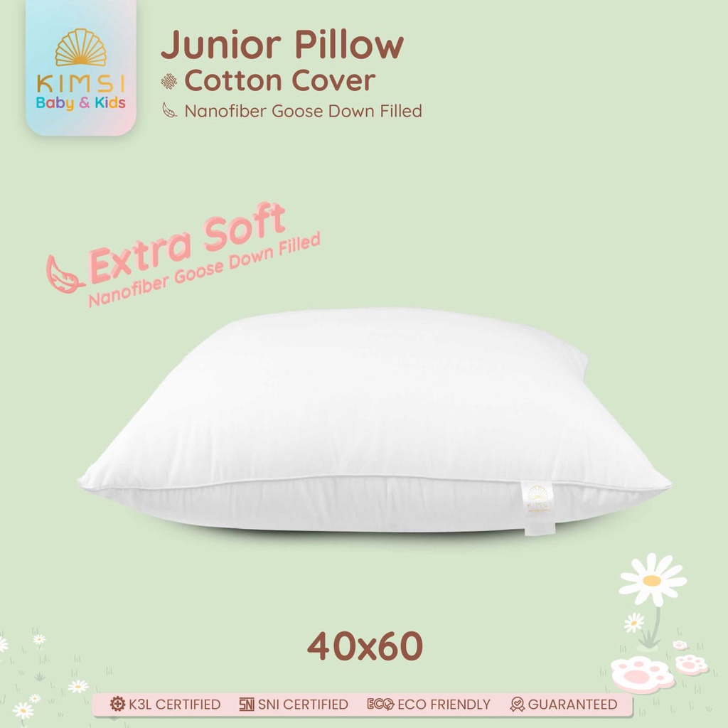 Bantal Guling junior premium nanofiber goosedown/bantal balita/bantal bulu angsa/bantal kimsi anak