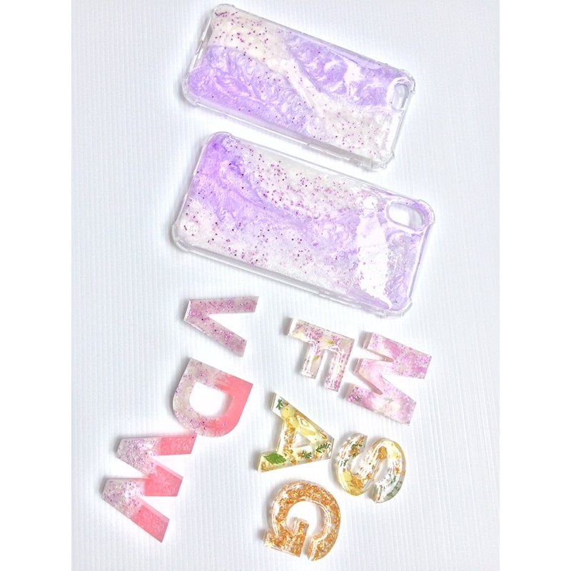 Lilac Milky Case | 100% Handmade | Hardcase Anti Crack Phone Case | Resin Art