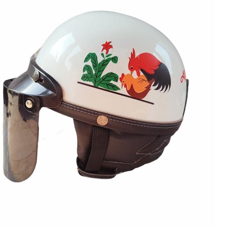 [❖IMPORT❖]Helm Chip Motif Ayam Jago Kawin