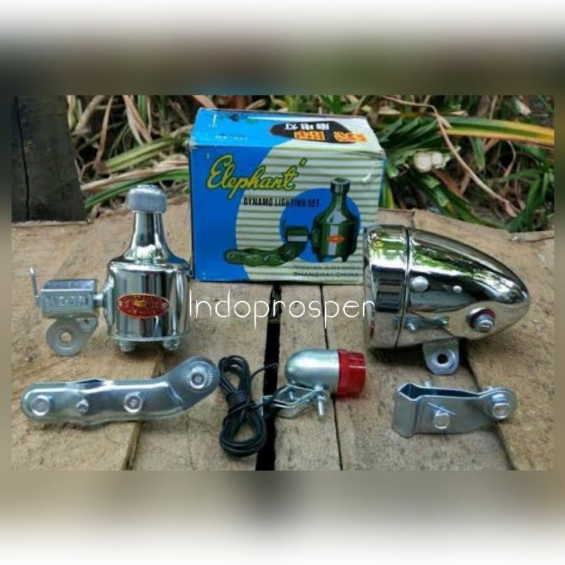Lampu Dinamo Set Sepeda Ontel Elephant