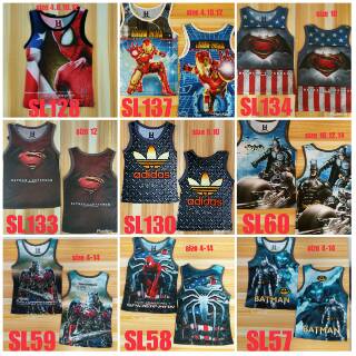 Singlet kaos tanpa  lengan  baju  kuntung kaos buntung anak  