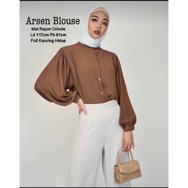 ARSEN BLOUSE RAYON CRINCLE // BLOUSE RAYON PREMIUM