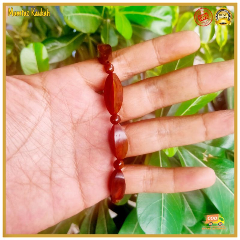 Gelang kaukah blimbing besar coklat / gelang kaokah / gelang koka / gelang kokka / gelang kaoka