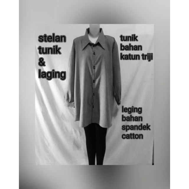 Setelan wanita tunik premium+Legging terbaru