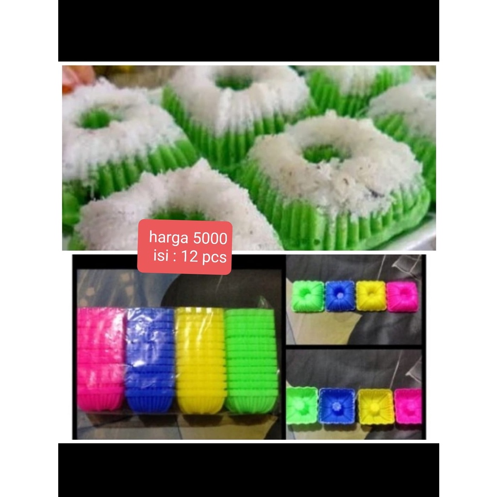 12pcs cetakan kue putu ayu segi 1 lusin kh