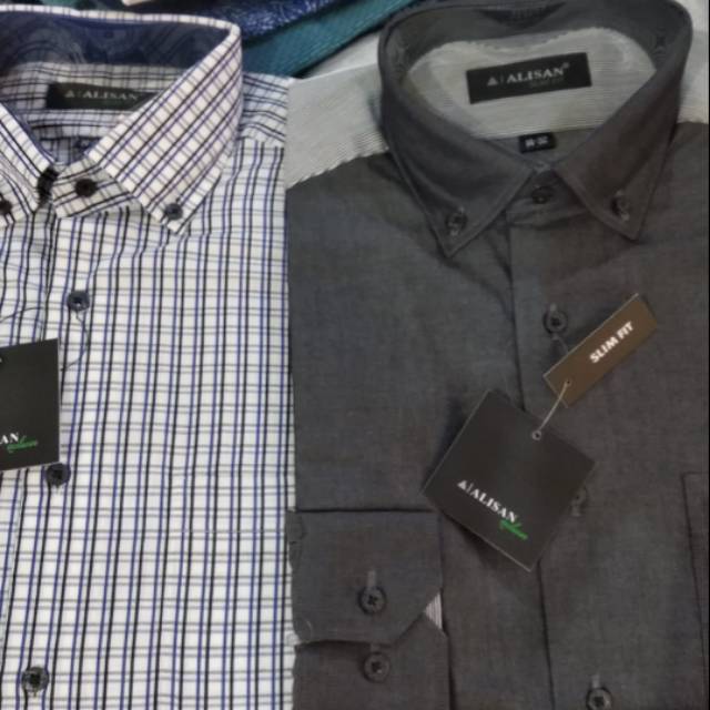 Kemeja motif ALISAN lengan panjang