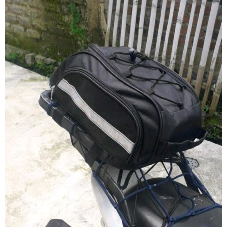 Tas Motor Tas Helm Pannier Jok Belakang Tas sepeda Box motor touring side bag motor dilengkapi raincover