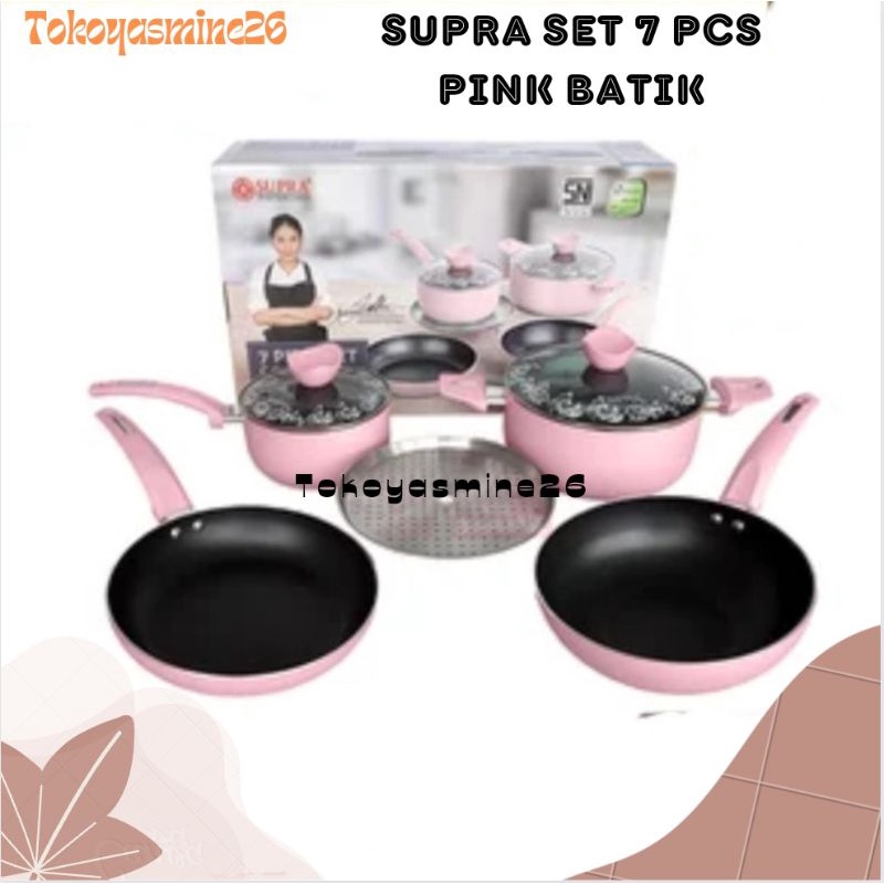 New Panci Supra set 7 Pcs/Panci Set Rosemary Supra/Panci Set Dapur Mewah Sultan