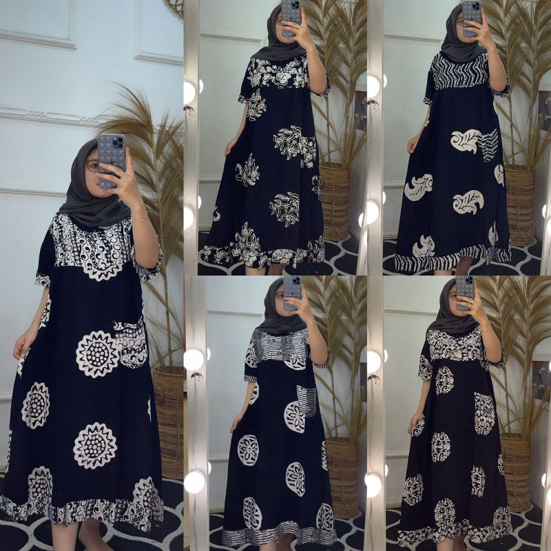 Daster hitam putih 884