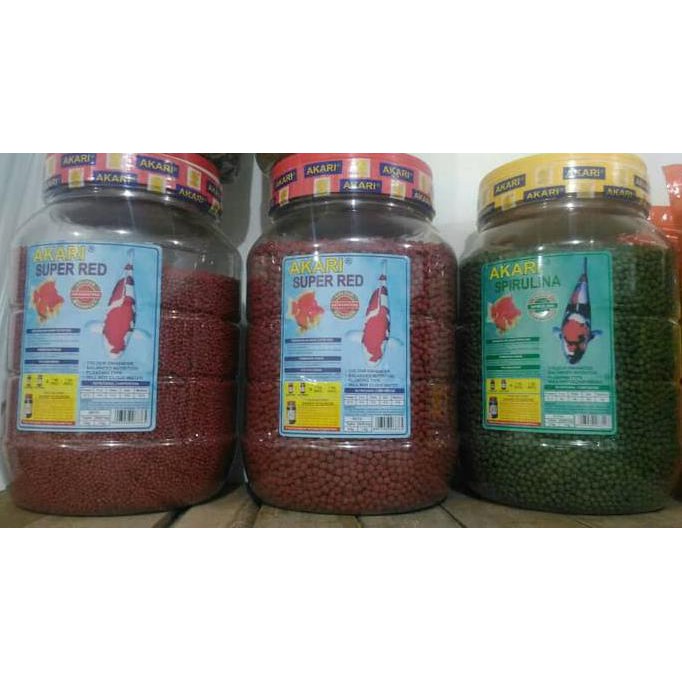 

makanan ikan koi Akari super red dan akari spirulina 4kg