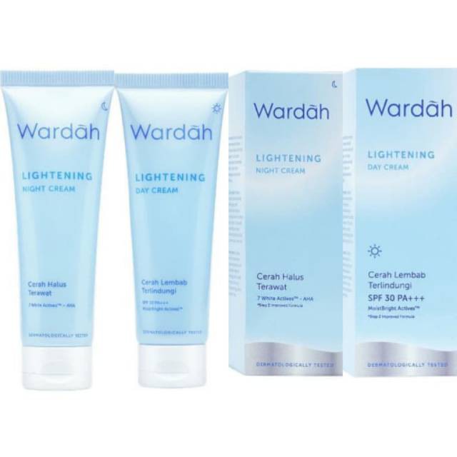 WARDAH LIGHTENING DAY CREAM DAY & NIGHT / KRIM SIANG DAN MALAM ORIGINAL