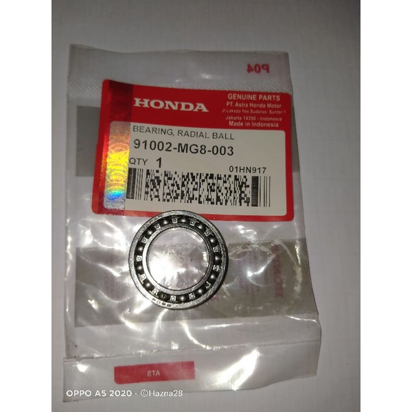 BEARING LAHER KLAKER 6804 STUT KOPLING KARISMA KIRANA ASLI NSK JAPAN