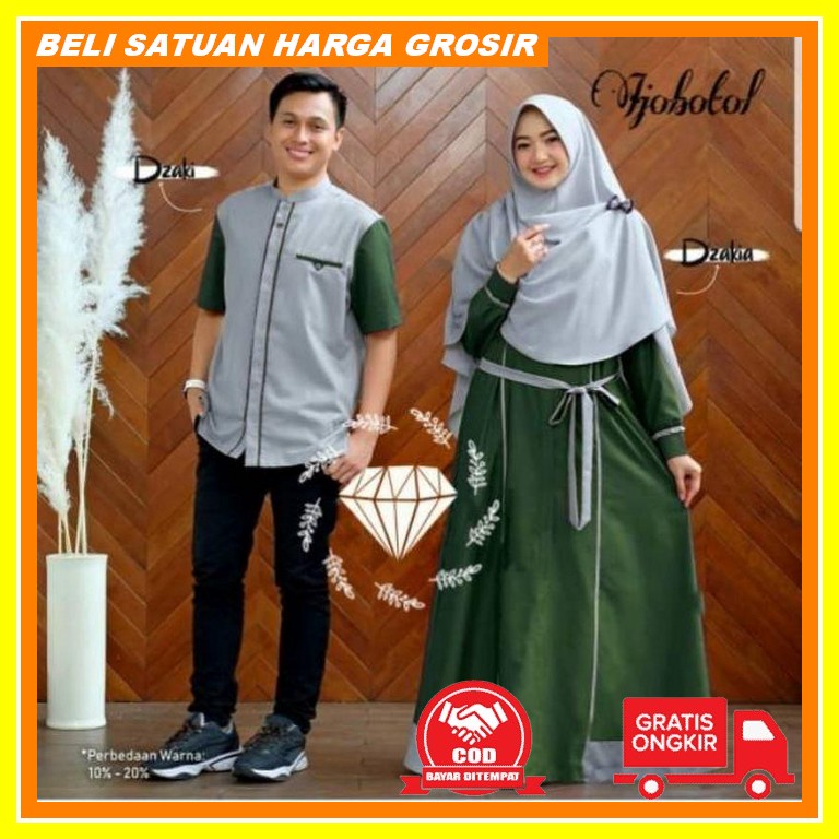 Gamis Couple Gaun Lamaran Baju Tunangan Baju Couple Kondangan Cauple P Cp Couple Zukaria Moscrepe