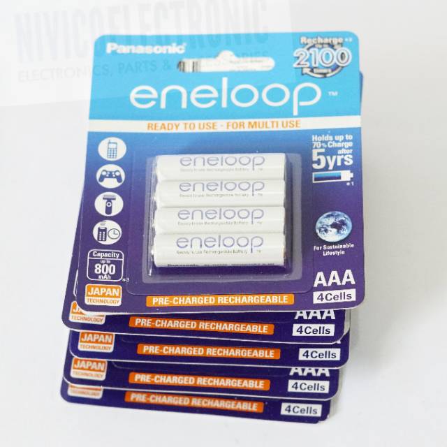 baterai eneloop panasonic AAA isi 4 charge