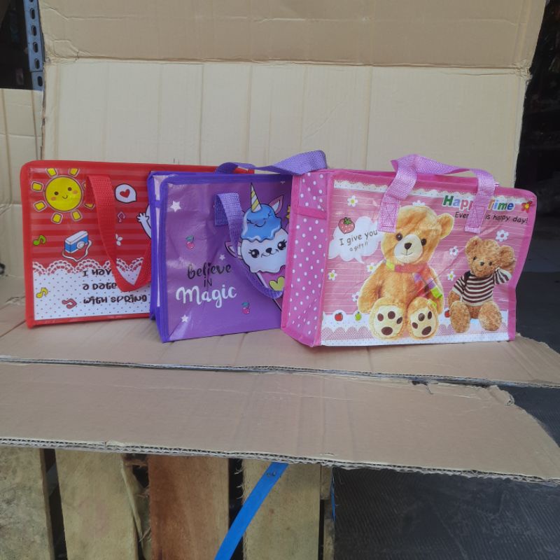 Tas Tenteng Wanita Cewek Karung Londri Loundri Tali Mutar Serbaguna Multi Fungsi Wadah Belanja Kulaa