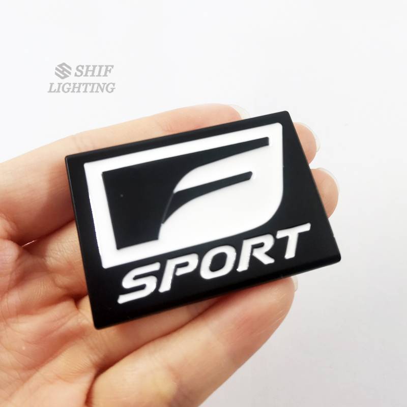 1pc Stiker Emblem Logo F Sport Bahan Metal Untuk Dekorasi Mobil Lexus