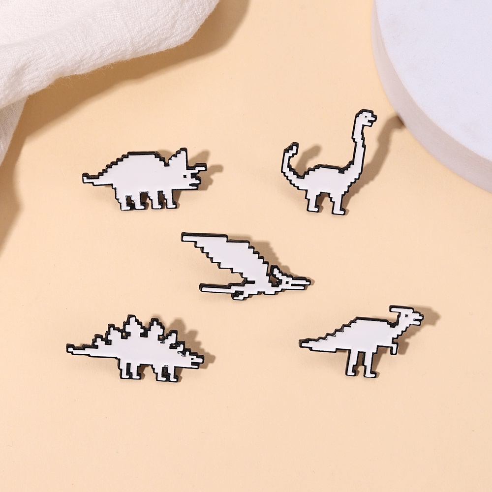 Bros Pin Enamel Bentuk Dinosaurus Untuk Hadiah Anak