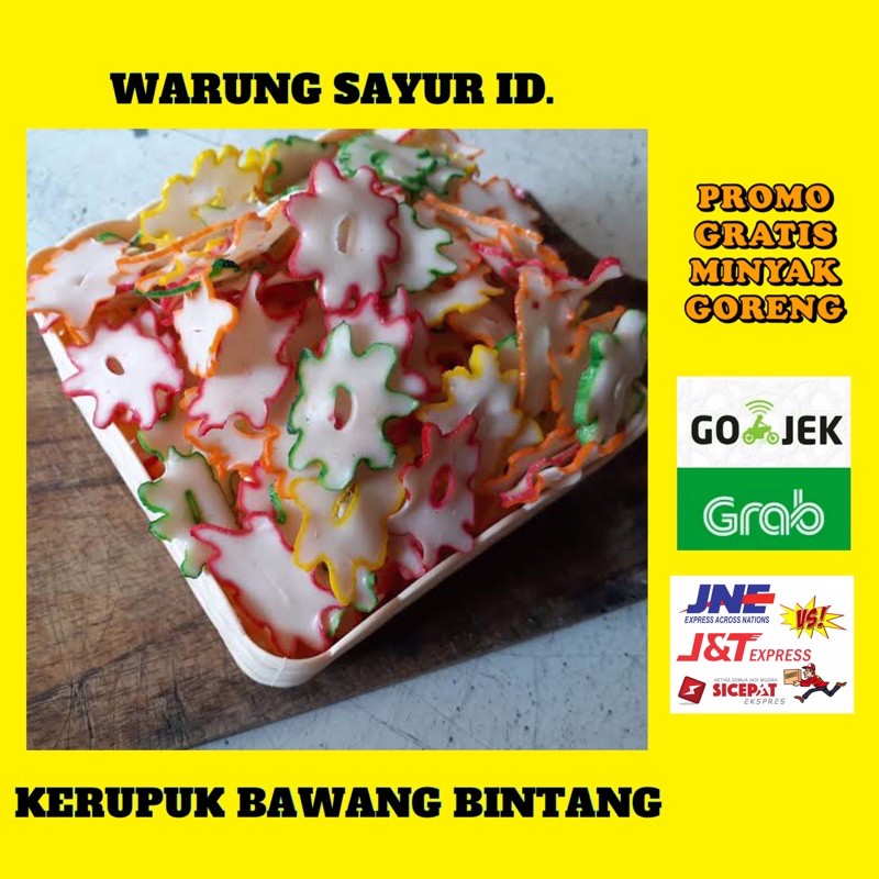 

KERUPUK BAWANG BENTUK BINTANG 250 GRAM