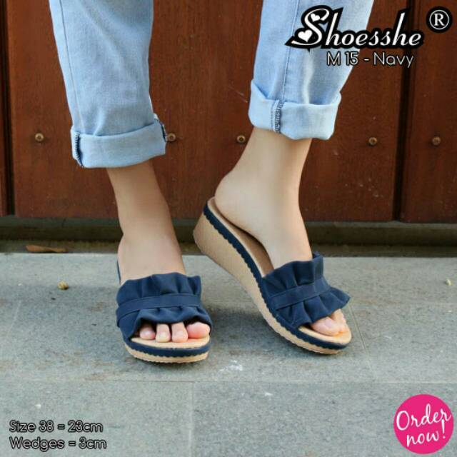 Fsb - Sendal Wedges Wanita (M 15 - Series)