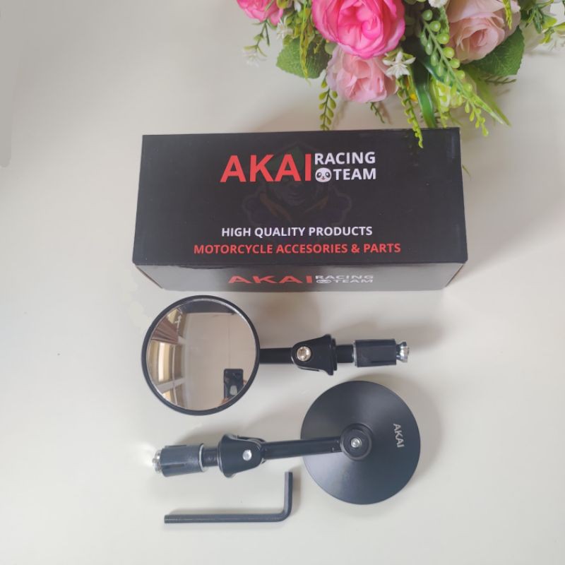 New Spion Jalu Oval Akai Racing | Spion Bar End | Spion Jalu Bulat Universal