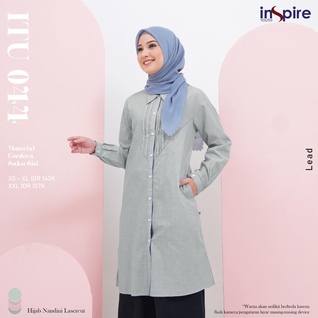 ITU 044  LEATHER BROWN ITU 044 BRIDAL ROSE ITU 044 GARDEN GREEN ITU 044 LEAD TUNIK INSPIRE YOUTH BY 