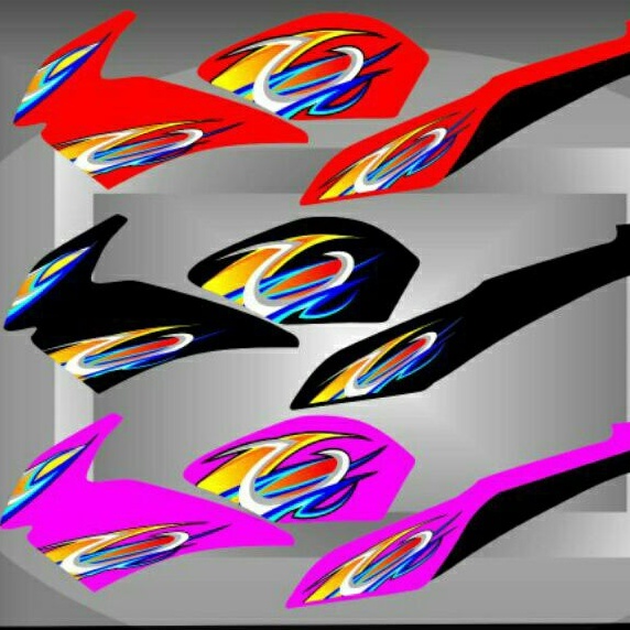 striping vijar siluman striping vixion custom