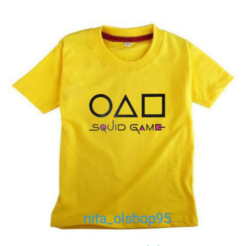 baju squid game kaos anak terlaris