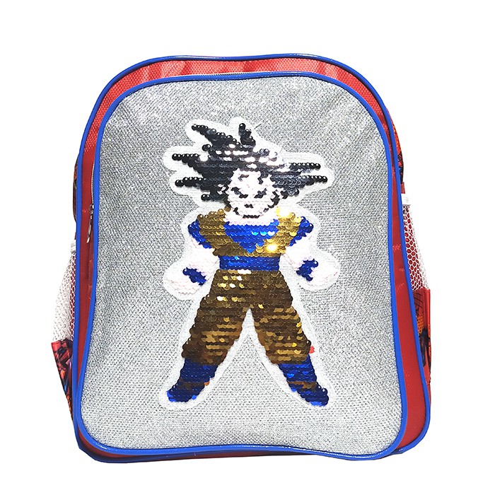 Tas Ransel Anak Sekolah Sequin Dragon ball - Ransel Sekolah TK/Paud Karaker Dragon Ball Usap