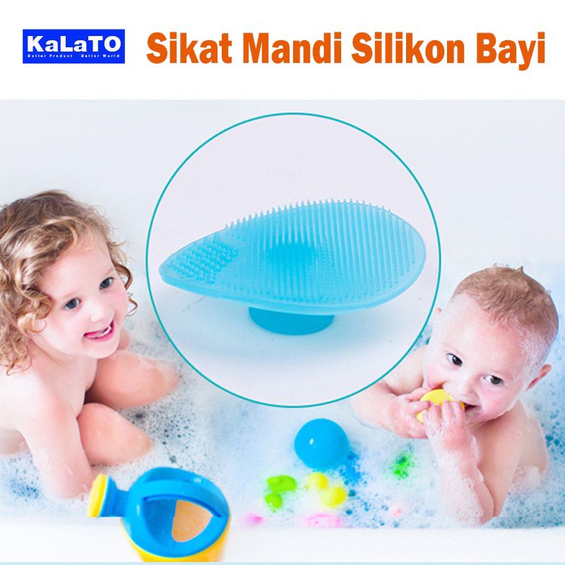 [rumahbayipdg] Sikat kepala bayi sikat mandi bayi bahan silicone