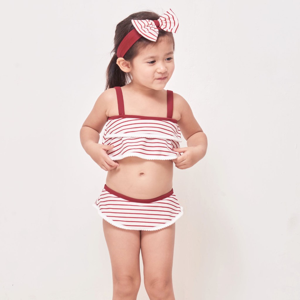  Lee  Vierra  Kids Summer Family Bikini Baju  Renang  Anak  