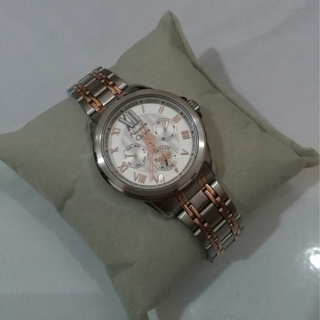 ALEXANDRE CHRISTIE WOMEN 2494 BF SILVER KOMBINASI ROSEGOLD ORIGINAL