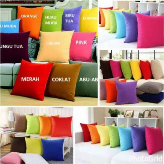 Sarung bantal sofa/ kursi polos