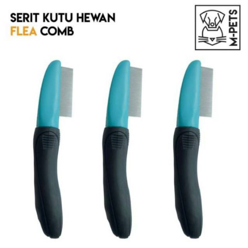 Sisir Kutu M-Pets Flea Comb / Sisir Kutu Besi Gepeng Anjing Kucing