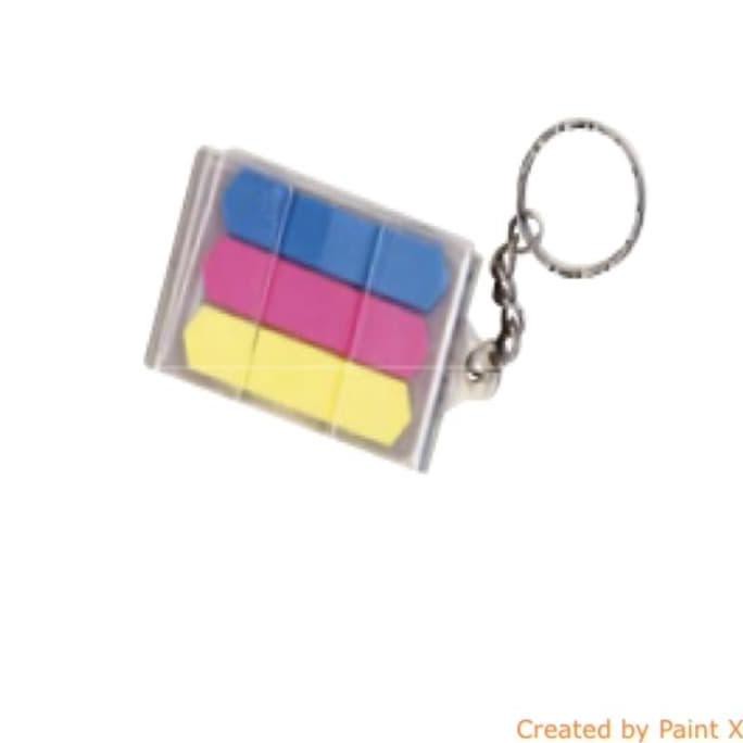 

BEST SELLER ATK0028 (isi60)Keychain+Kertas Pembatas Lem Mini Warna Gantungan Kunci TERJAMIN