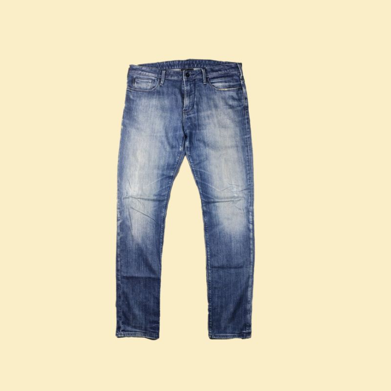 celana jeans denim selvedge emporio armani original