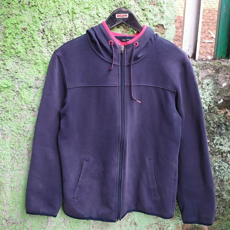 Sweater Hoodie Zipper Hoodie ZH uniqlo navy