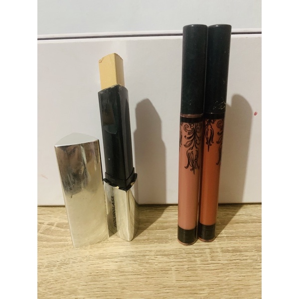 preloved hourglass highlighter dan kvd lip