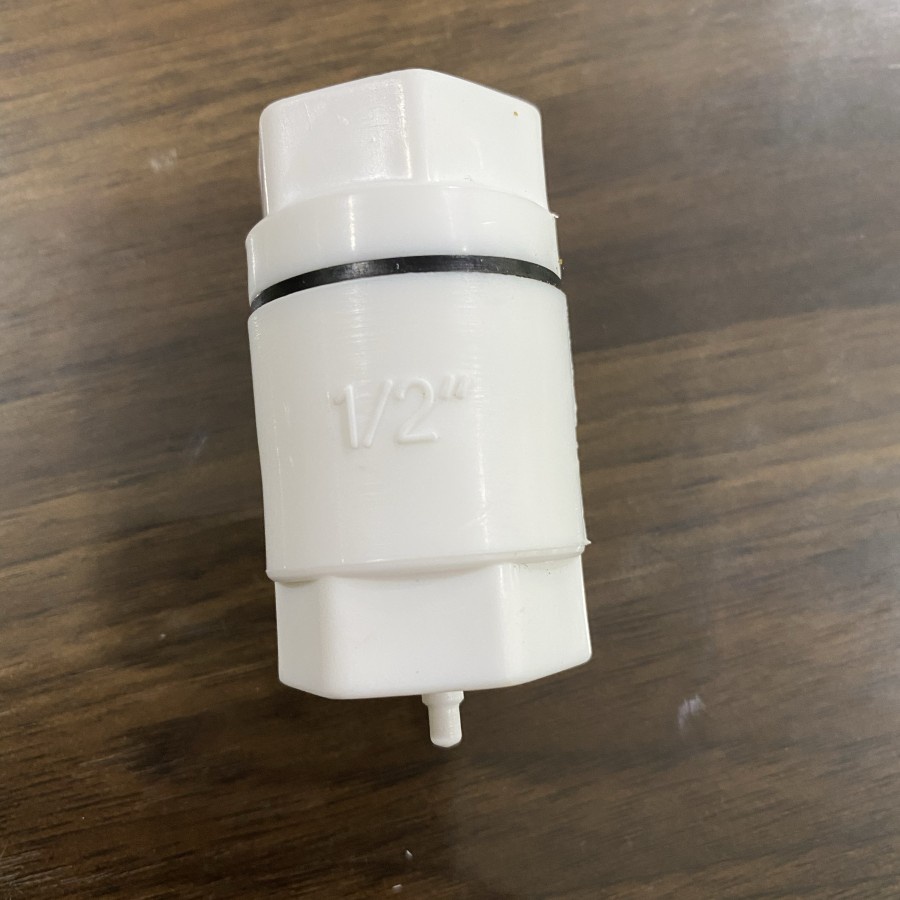 tusen klep 1/2 inch JP PVC putih one way valve tusen