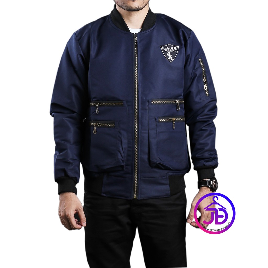 JAKET BOMBER PRIA / JAKET BOMBER POLOS / JAKET BOMBER EKSEKUTIF MAN 6 VARIASI WARNA TERBARU