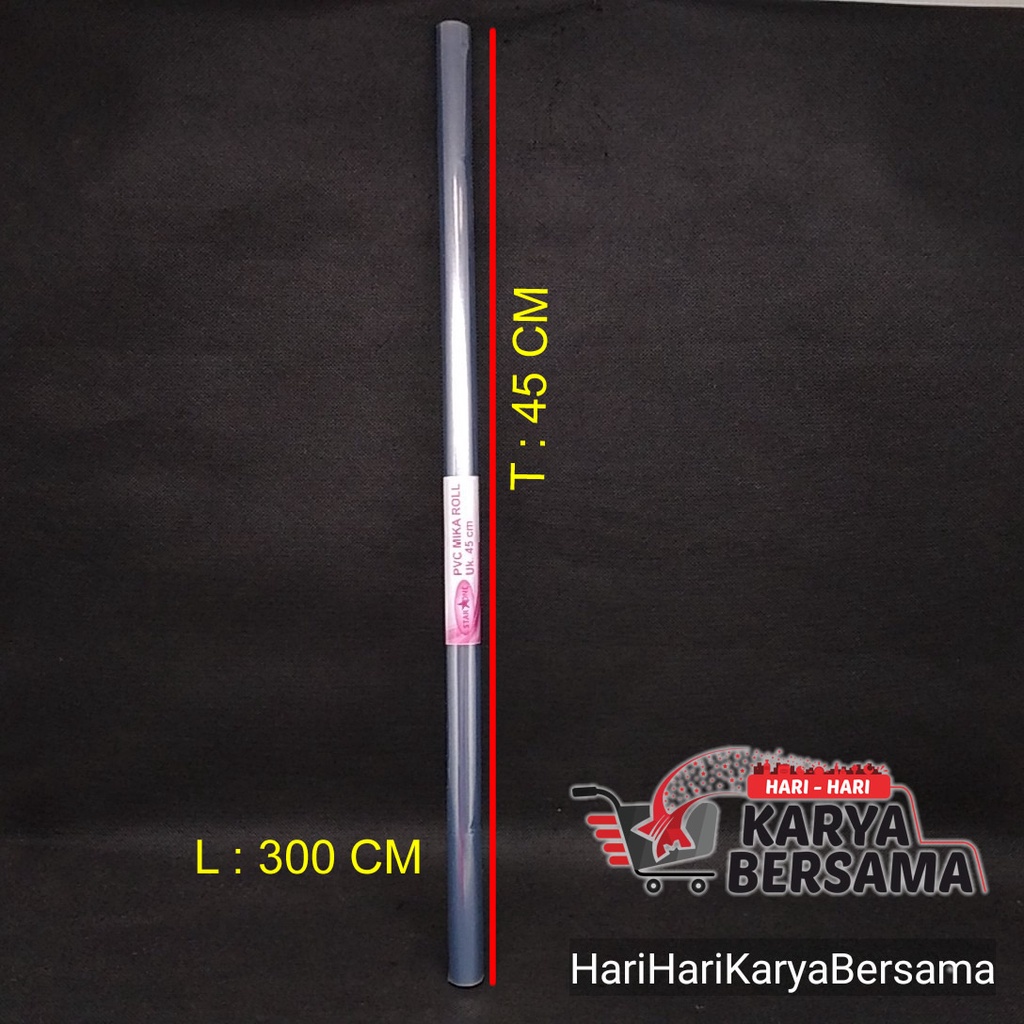 

STAR ONE PVC MIKA ROLL SAMPUL BUKU PLASTIK UKURAN 45CM