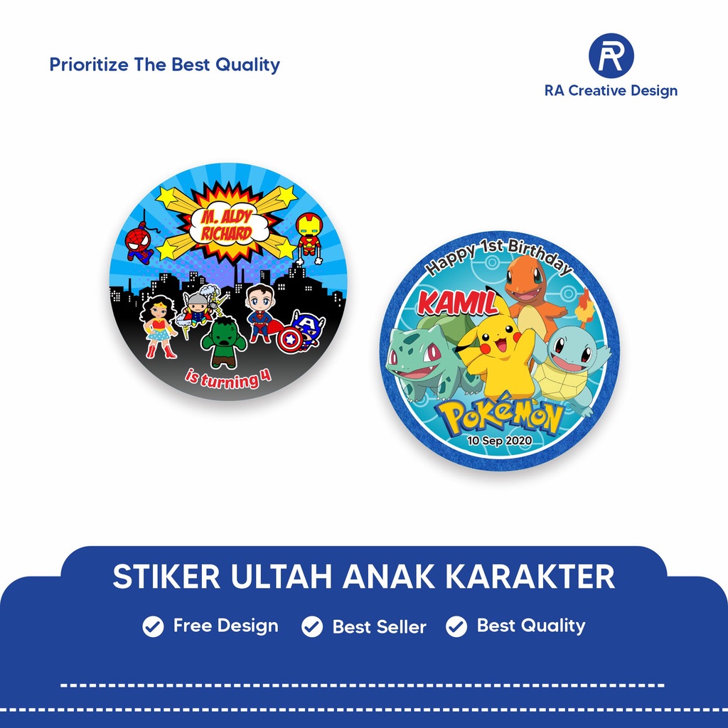 

Stiker Ultah Anak Karakter