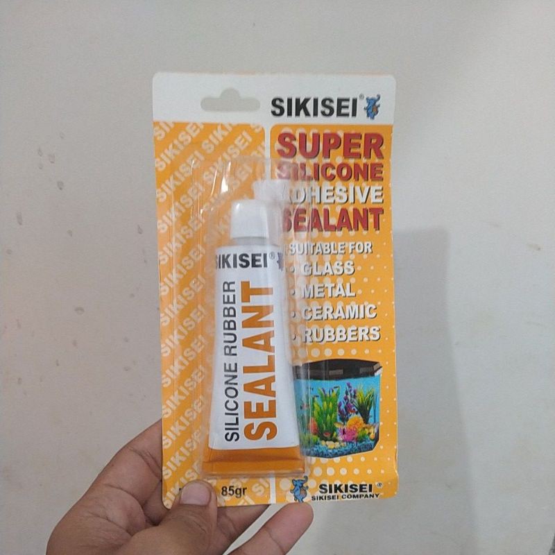 Jual Lem Kaca Keramik Karet Besi Silikon Sealant Bening Sikisei