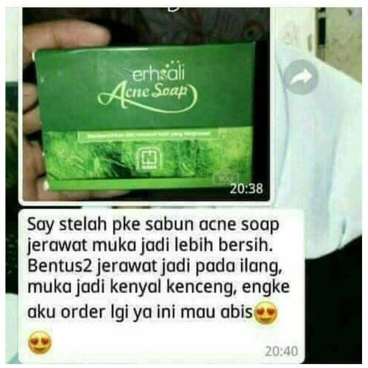 PROMO Sabun Wajah Anti Jerawat Pria Wanita / Anti Acne Soap Sabun Transparan / Sabun Pembersih Jerawat / Sabun Anti Jerawat / Erhsali Anti Acne Soap Nasa / Ershali Anti Acne Soap / Erhasali Anti Acne / Erhsali Anti Acne Soap Sabun Transparan Anti Jerawat